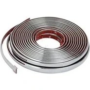 Resim Temiz Pazar 9 mm Nikelajlı Krom Çıta Nikelaj Şerit Yapışkanlı 1 Metre 