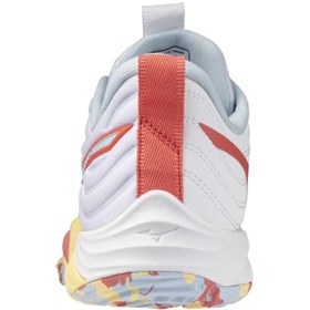 Resim MIZUNO Wave Momentum Elite Kadın Voleybol Ayakkabısı Beyaz / Turuncu 