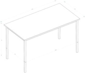 Resim Arpelia Çalışma Masası 125X65 CM LAVA ATLANTİK ÇAM 