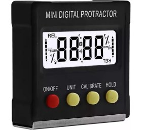 Resim Bmk Electro Ankara 360 Derece Mini Dijital Protraktor Mıknatıslı Eğim Açı Ölçer 49 