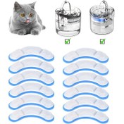 Resim 12 adet Otomatik Kedi Su Dağıtıcısı Filtre Kartuşları - Yüksek Verimlilikli, Şarj Edilmemiş Keten Malzeme ile Ev Petleri için Su Besleme ve Sulama Malzemeleri (Pet Su Besleyici Dahil Değil, Pil Yok) 