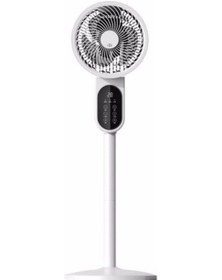 Resim Büro Ev Ofis Yazlık İçin Dijital Kumandalı Ekranlı Ayaklı Serinletici Vantilatör 