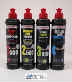Resim Menzerna 1000 2500 3000 Sealingwax Kalın Pasta Boya Kor. Set 250 