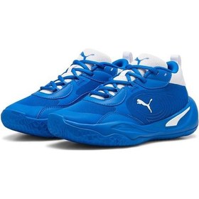 Resim Puma Playmaker Pro Jr Çocuk Mavi Basketbol Ayakkabısı 