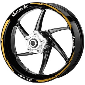 Resim Deeb Motosiklet Jant Şeridi Universal Sarı Beyaz Model S N11.48341 