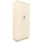 Resim Elizza Büyük Boy Tam Kapak Kitaplık Dosya Dolabı Akça - 80X38X188 