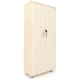 Resim Elizza Büyük Boy Tam Kapak Kitaplık Dosya Dolabı Akça - 80X38X188 