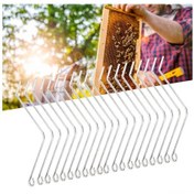 Resim Reedark 20 Adet Paslanmaz Çelik Arı Kovan Bağlayıcı, Ahşap Kovanları Sabitleme Aracı, Taşıma Ve Güçlendirme İçin Arıcılık Gereci 