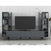 Resim Dekormia Roma Gold Tv Ünitesi 223 cm 