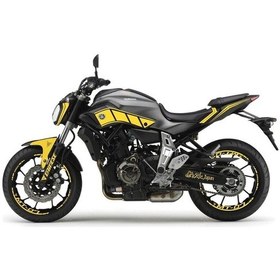 Resim Mt-07 Sarı Takım Sticker Modeli Çok Renkli 