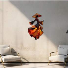 Resim Oryantel Kimono Metal Tablo 