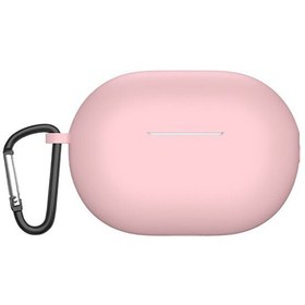 Resim Huawei Freebuds Pro 2 Mat Silikon Soft Kancalı SF7 Pembe Kılıf 