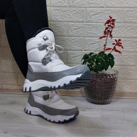 Resim Benetton 50040 Beyaz Içi Kürklü Kaymaz Taban Bayan Kar Botu 