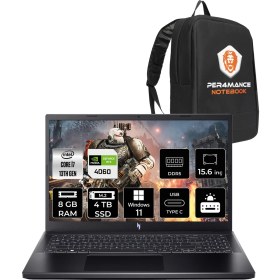 Resim Acer Nitro V 15 Intel Core I7 13620H 8gb 4tb SSD RTX4060/8GB 15.6" Fhd 165Hz Windows 11 Home Taşınabilir Bilgisayar & Per4 Çanta NHQQEEY006P305 