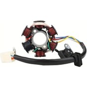 Resim Cloudstore Gy6 50cc 125cc 150cc Moped Atv Scooter İçin 6 Bobinli 5 Kablolu Bakır Stator 