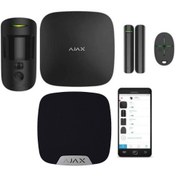 Resim Ajax Sirenli 5 Li Cam Plus Alarm Set ( Ev Için ) Siyah 