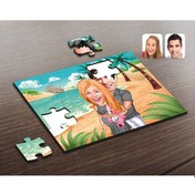 Resim Kişiye Özel Bebek Sürprizi Karikatürlü Ahşap Puzzle-1 