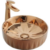 Resim Paluci Izmir Rose Gold Lavabo 