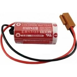 Resim Maxell ER17/33 3.6V 2/3A Size Lithium Pil - Kahverengi Soket 