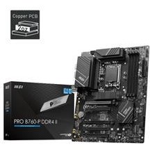 Resim MSI MB PRO B760-P DDR4 II SOKET 1700 DDR4 5333(OC) PCI-E ,M.2 USB3.2 HDMI,DP 1x 2.5G LAN ATX 