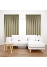 Resim Premier Home Saten Fon Perde 140x260 Gold 