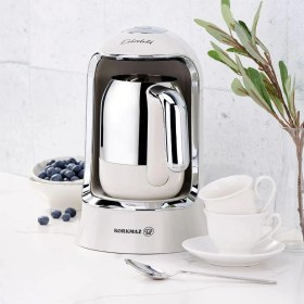 Resim Korkmaz Yumuşak Vanilya Rengi Özel Tasarım Kahve Makinesi Vanilya Kahvekolik 