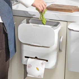 Resim Adefco MUTFAK TEZGAH ÜSTÜ VE DOLAP ASKILI ÇÖP KOVASI 8L 