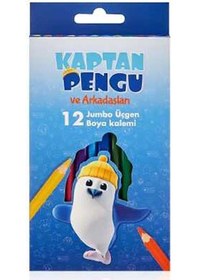 Resim Adel Pengu Üçgen 12'li Jumbo Boya Kalemi 