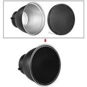 Resim Xindoker Andoer 7 İnç Standart Reflektör - Bowens Bağlantılı, 60 Petek Izgaralı Işık Kontrolü 