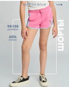 Resim Button Blue Yazlık Kısa Şortlar Şeritliy 159720702 