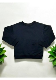 Resim Çikoby Erkek Çocuk Cep Detaylı Sweatshirt-14879 Siyah 