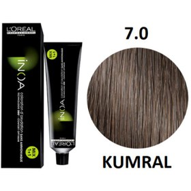 Resim Inoa 7,0 Natural Brown Ammonia Free Oil Based Permament Hair Color Cream 60ml 