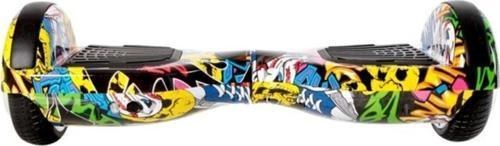 Resim Sarı Elektrikli Kaykay Hoverboard Grafity Desenli D01 