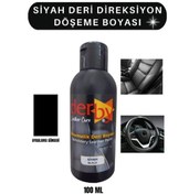 Resim Derby Siyah Deri Oto Koltuk Direksiyon Döşeme Boyası 100 ML 