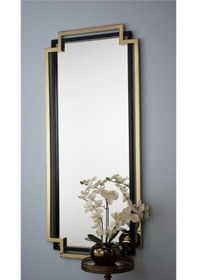 Resim Helen Duvar Aynası Sarı - Siyah 