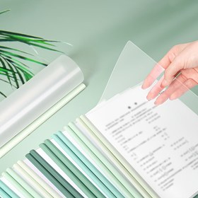 Resim 5 adet/10 adet A4 Gradyan Çekmece Düzenleyici - Şeffaf Büyük Kapasiteli Çekmece Depolama Bağcığı ile Üçgen Tutma Sistemi, Öğrenciler ve Ofis Kullanımı için İdeal, Masa Çekmece Düzenleyici|Gradyan Tasarım|Şeffaf Bağcık 