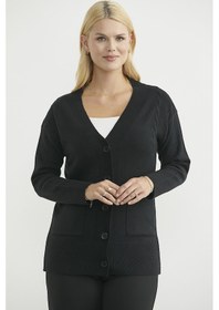 Resim Sementa Oversize Cepli Triko Hırka - Siyah Siyah 