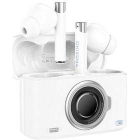 Resim Onıkuma T18 Bluetooth Kulaklık: Tws Kablosuz, Hifi Ses, İos Ve Android Uyumlu, Oyun Ve Müzik İçin Retro Stil, Beyaz - Beyaz 
