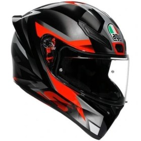 Resim Agv K1 S Fastlap Black Grey Red Kapalı Motosiklet Kask 