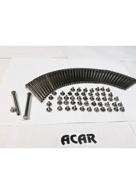 Resim 5 CM Dosya Klasör Menü Kartela Vidası Nikel Inox Renk 
