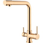 Resim Pemax Water Solutions Arıtma Çıkışlı 3 Yollu L Boru Batarya - Altın 