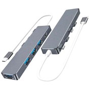 Resim Ally 5 In 1 Type C Dönüştürücü 4 Usb Portlu Adaptör Hub Çoklayıcı 
