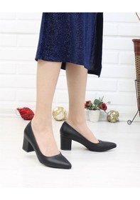 Resim Nesil Shoes Bln 410 Siyah Günlük Topuklu Kadın Ayakkabı-siyah Siyah 