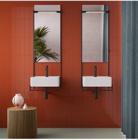 Resim VitrA 7.5x30 Mode Fon Lava Kırmızı Parlak Duvar Karosu K948405sr001vte0 