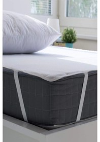 Resim Divanev 70x140 Cm Sıvı Geçirmez Pamuk Alez Ve Yastık Kılıfı Alez ,, Takım Beyaz 