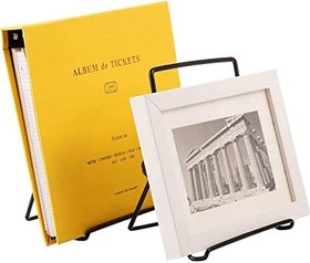 Resim Ayarlanabilir Şövale Katlanabilir Tablet Standı Tutucu, Demir Ekran Masaüstü Tablet Standı, Siyah Kaymaz Tel Tutucu Telefon, Tablet, Ekran Dekoratif Plaka için Şövale Standı (9-12,9 inç Tabletler 