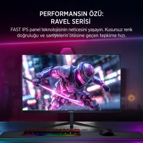 Resim James Donkey Ravel R40 24'' 240Hz 0.5ms Fast IPS Fhd Gaming Monitör (Sıfır Ölü Piksel Garantili) 