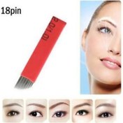 Resim 10 Adet 18 Pin Kalıcı Makyaj - Microblading İğnesi 