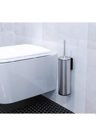 Resim M-e42-30-06 Cigo Wc Tuvalet Fırçası Paslanmaz Mat İç Kısım Siyah Siyah 