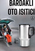 Resim AyrStore Kettle Kapaklı Araç İçi Termos Tüm Arabalara Uyumlu Çakmaklık Girişli Su Isıtıcı Bardak 